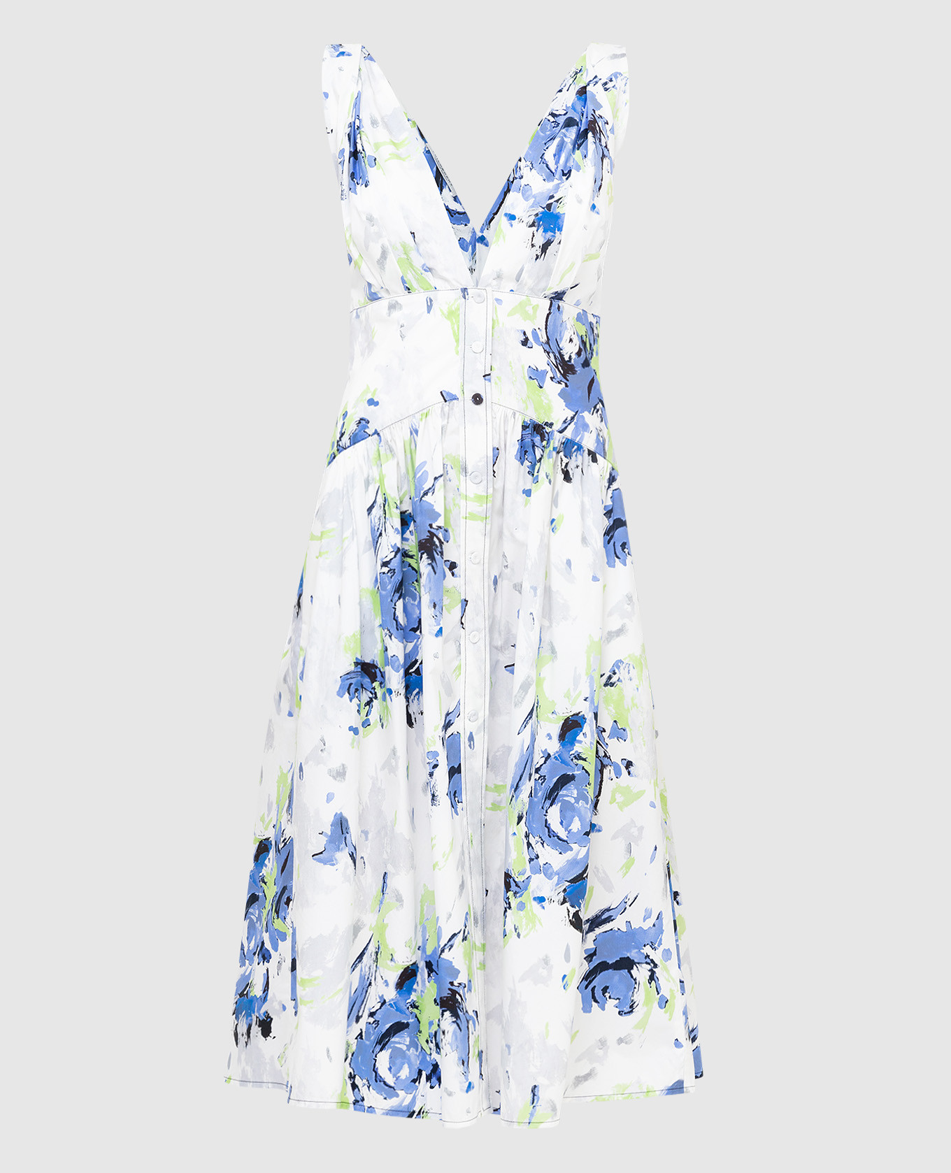 Платье миди с V-образным вырезом и принтом Painted Roses Philosophy di Lorenzo Serafini, Белый, Платья Миди
Платье миди с V-образным вырезом и принтом Painted Roses Philosophy di Lorenzo Serafini, Белый, Платья Миди