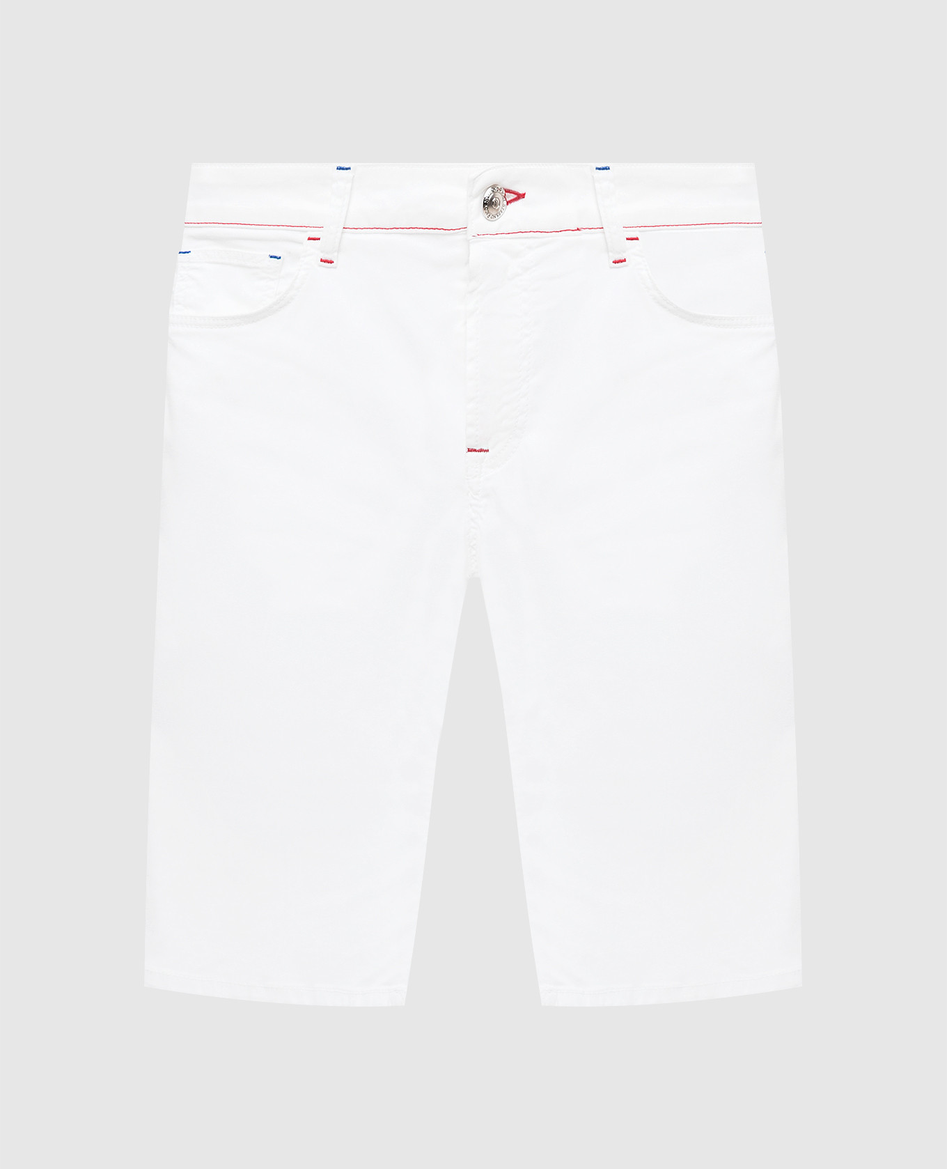 Шорты с контрастной строчкой и вышивкой эмблемы логотипа Stefano Ricci, Белый, Шорты
Шорты с контрастной строчкой и вышивкой эмблемы логотипа Stefano Ricci, Белый, Шорты