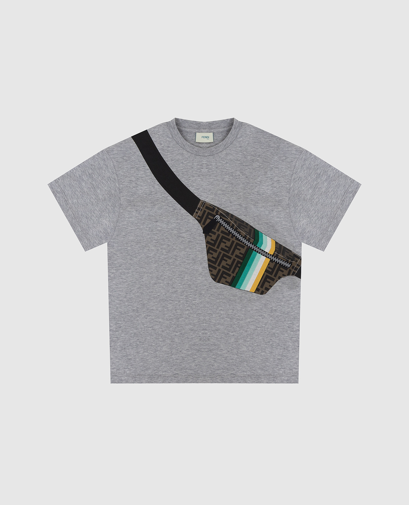 Детская футболка с объемным принтом Fendi, Серый, Футболки
Детская футболка с объемным принтом Fendi, Серый, Футболки