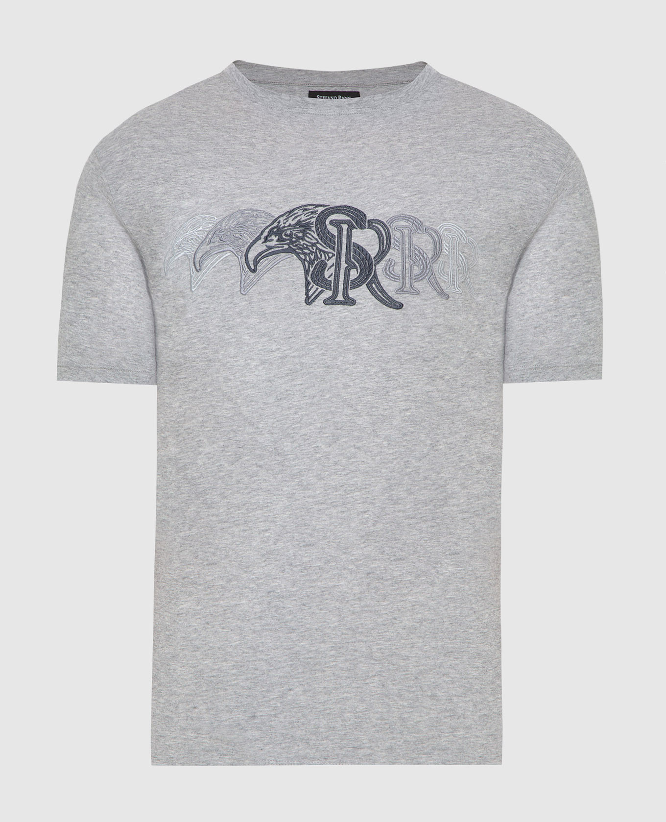 Серая футболка с вышивкой монограммы логотипа, Серый, Футболки
Серая футболка с вышивкой монограммы логотипа, Серый, Футболки