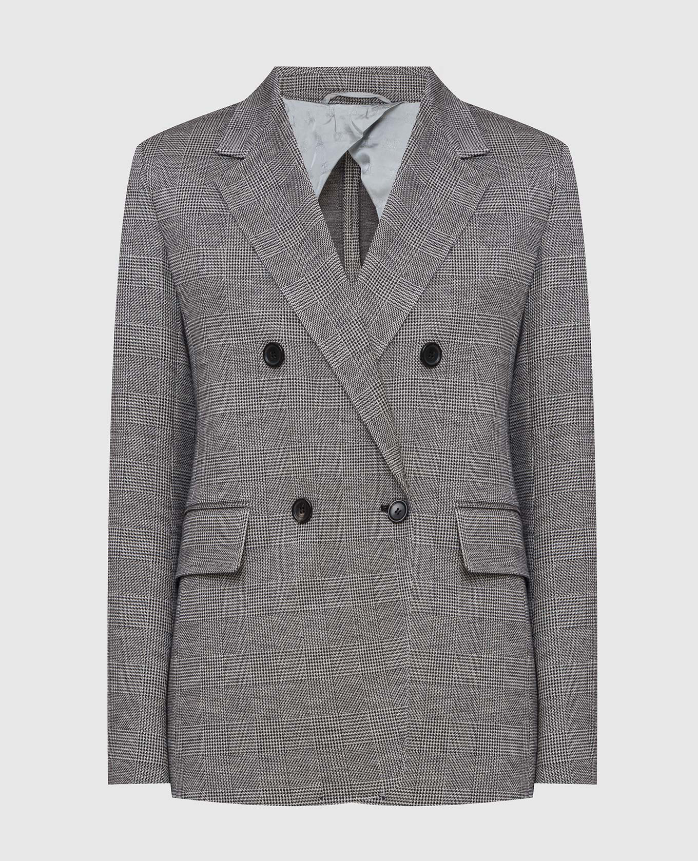 Двубортный жакет Ocarina в клетку Max Mara, Серый, Жакеты
Двубортный жакет Ocarina в клетку Max Mara, Серый, Жакеты