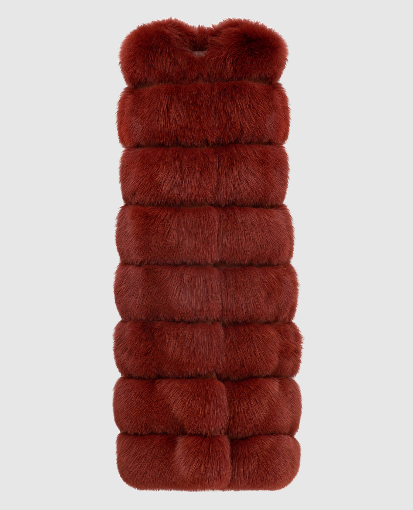 Терракотовый жилет из меха лисы Florence Mode, Жилеты 
Терракотовый жилет из меха лисы Florence Mode, Жилеты