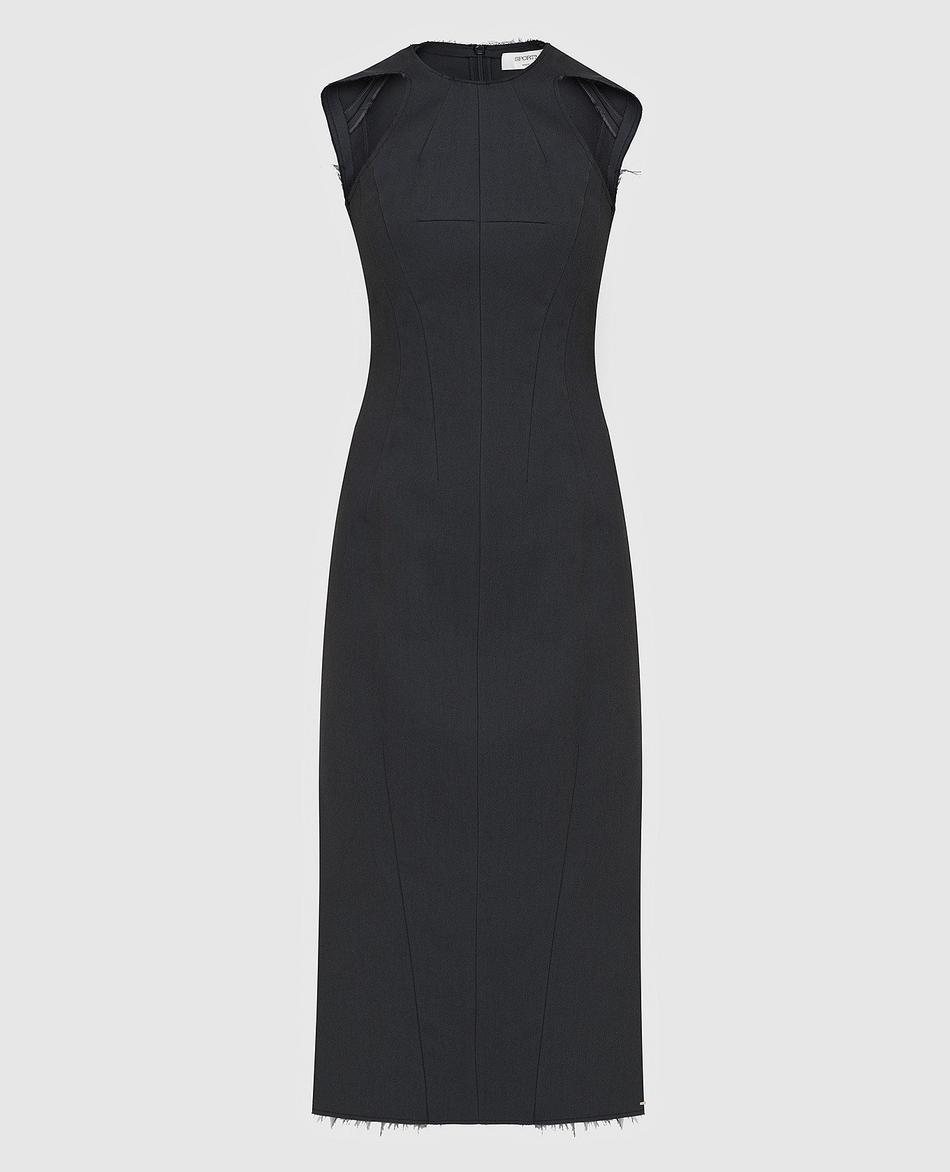 Платье-футляр с элементами деконструкции Max Mara Sportmax, Тёмно-серый, Платья Миди
Платье-футляр с элементами деконструкции Max Mara Sportmax, Тёмно-серый, Платья Миди