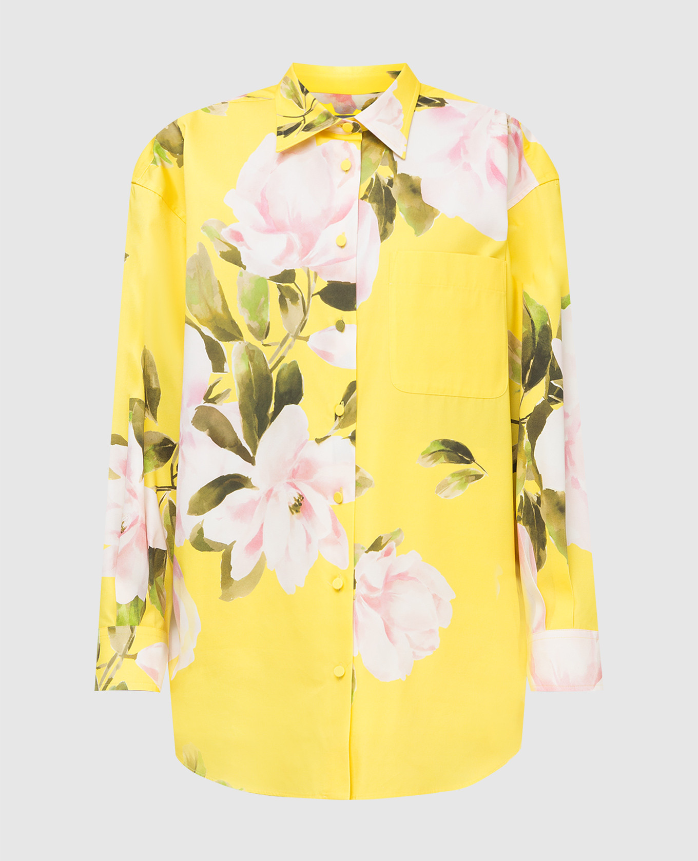 Рубашка с цветочным принтом Valentino, Желтый, Рубашки и блузы
Рубашка с цветочным принтом Valentino, Желтый, Рубашки и блузы