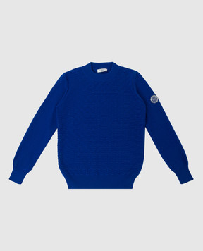 Stefano Ricci Дитячий светр із кашеміру у візерунок YAK6S11G01F6SA04