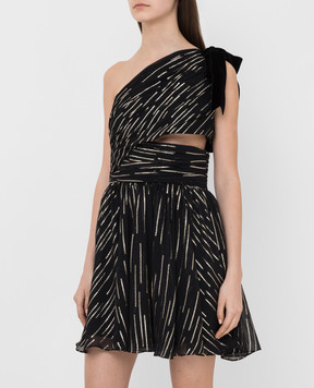 Saint Laurent Черное платье из шелка 592241Y3A70