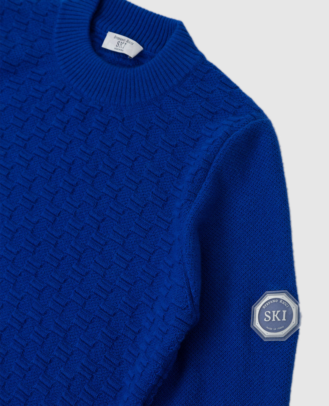 Stefano Ricci Детский свитер из кашемира в узор YAK6S11G01F6SA04 изображение 3
