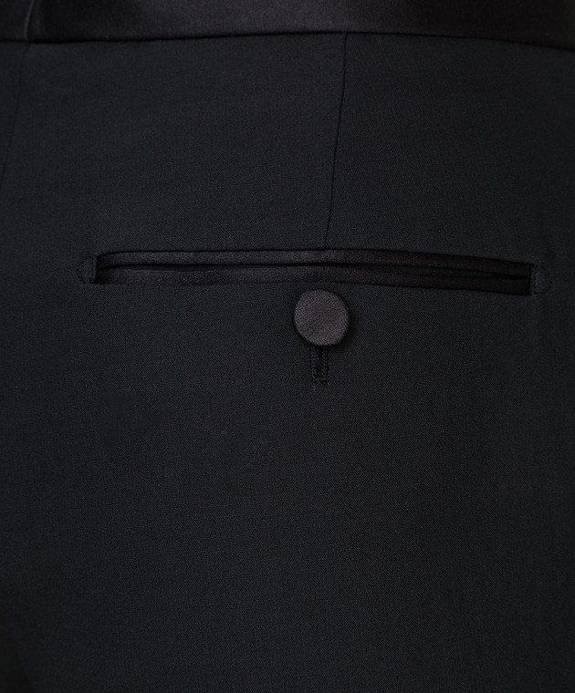 Tom Ford Черные шорты из шерсти и шелка SH0010FAX375 изображение 5