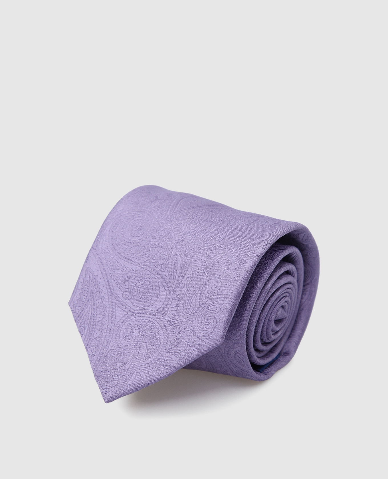 Children's silk lilac jacquard tie