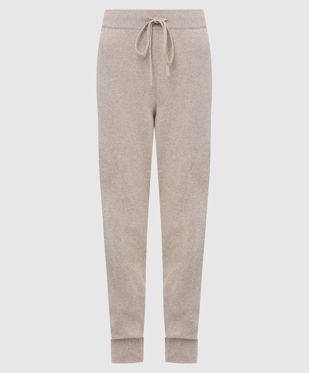 Babe Pay Pls Light beige wool and cashmere joggers DFB034