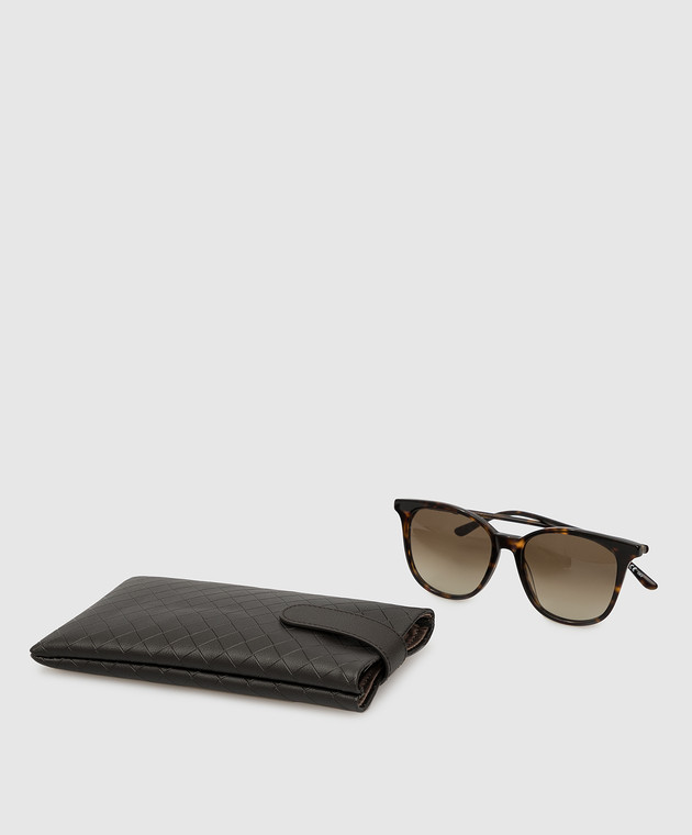 Bottega Veneta Black Gold Thin Frame Cat Eye Metal Logo Sunglasses NWT –  Design Her Boutique