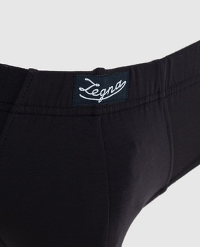 Ermenegildo Zegna Темно-сині труси з логотипом N3L611300