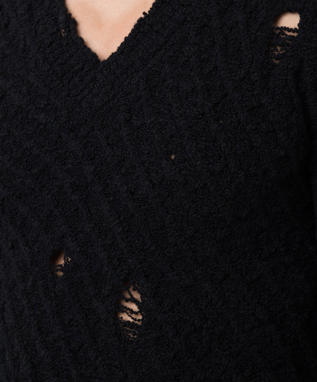 Dolce&Gabbana Черный свитер из шерсти GXC15TJAM6R изображение 5