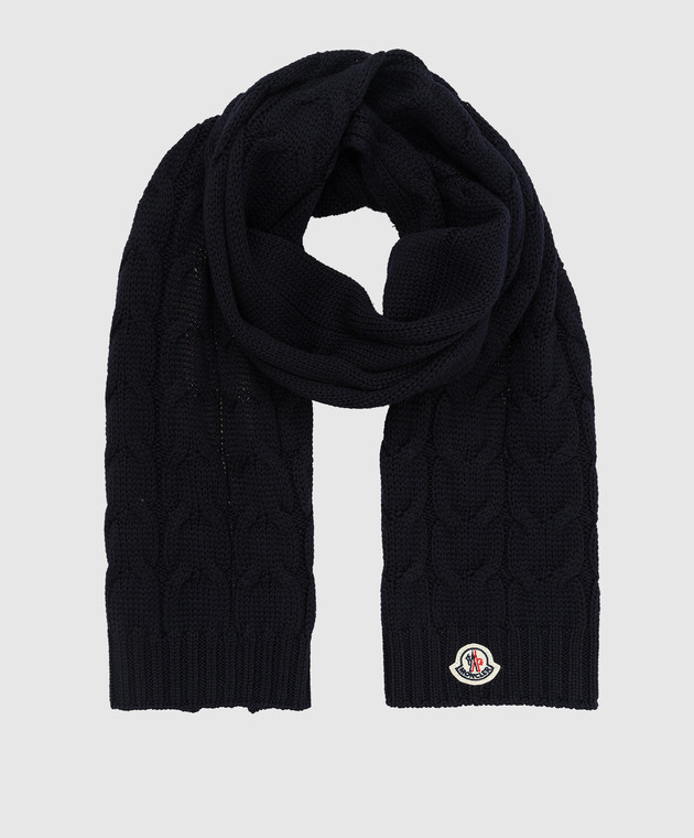Moncler ENFANT Children's wool scarf with a textured pattern 3C7002004S02