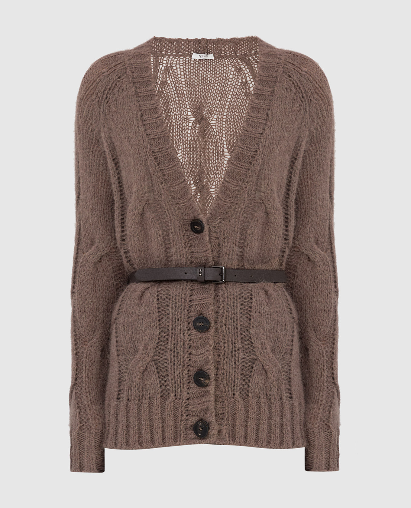 

Кардиган в фактурный узор Peserico, Бежевый, Кардиганы