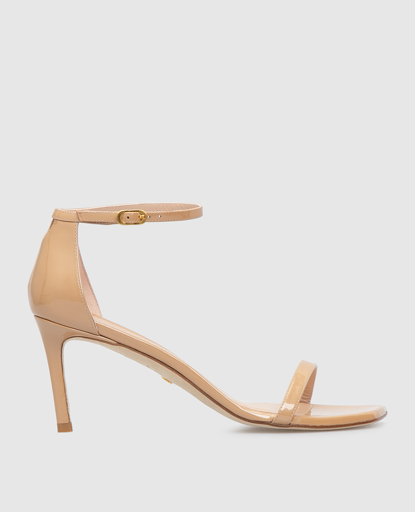 

Бежевые кожаные босоножки Stuart Weitzman, Бежевый, Босоножки