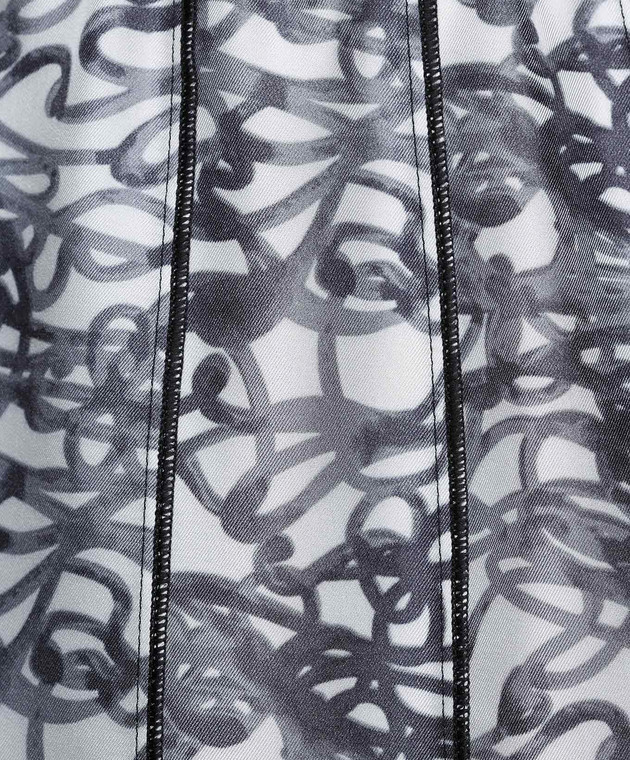 Marc Jacobs Чорна спідниця з шовку з принтом M4007179 зображення 4