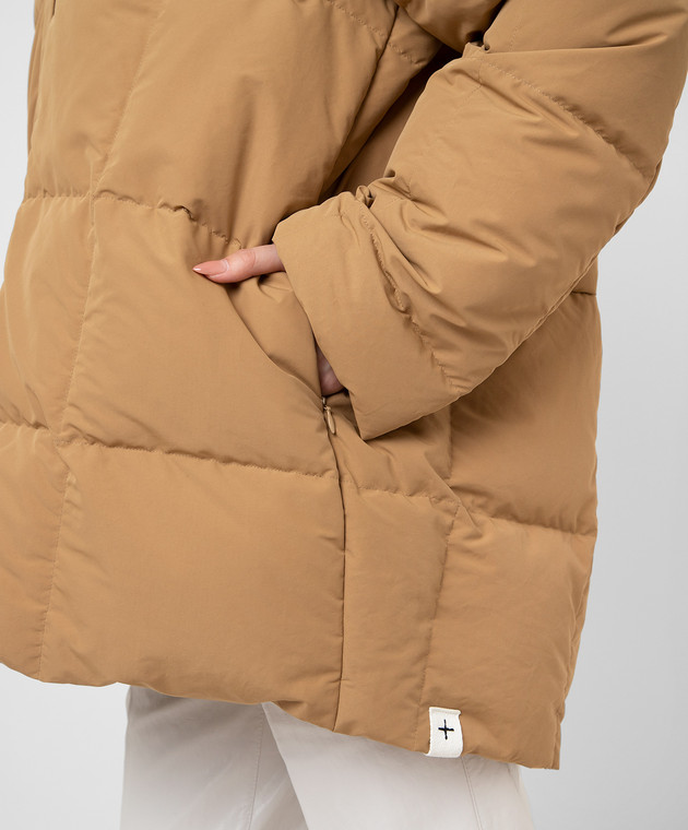 Jil Sander Бежевый пуховик oversize JPPT441694WT441100 изображение 5