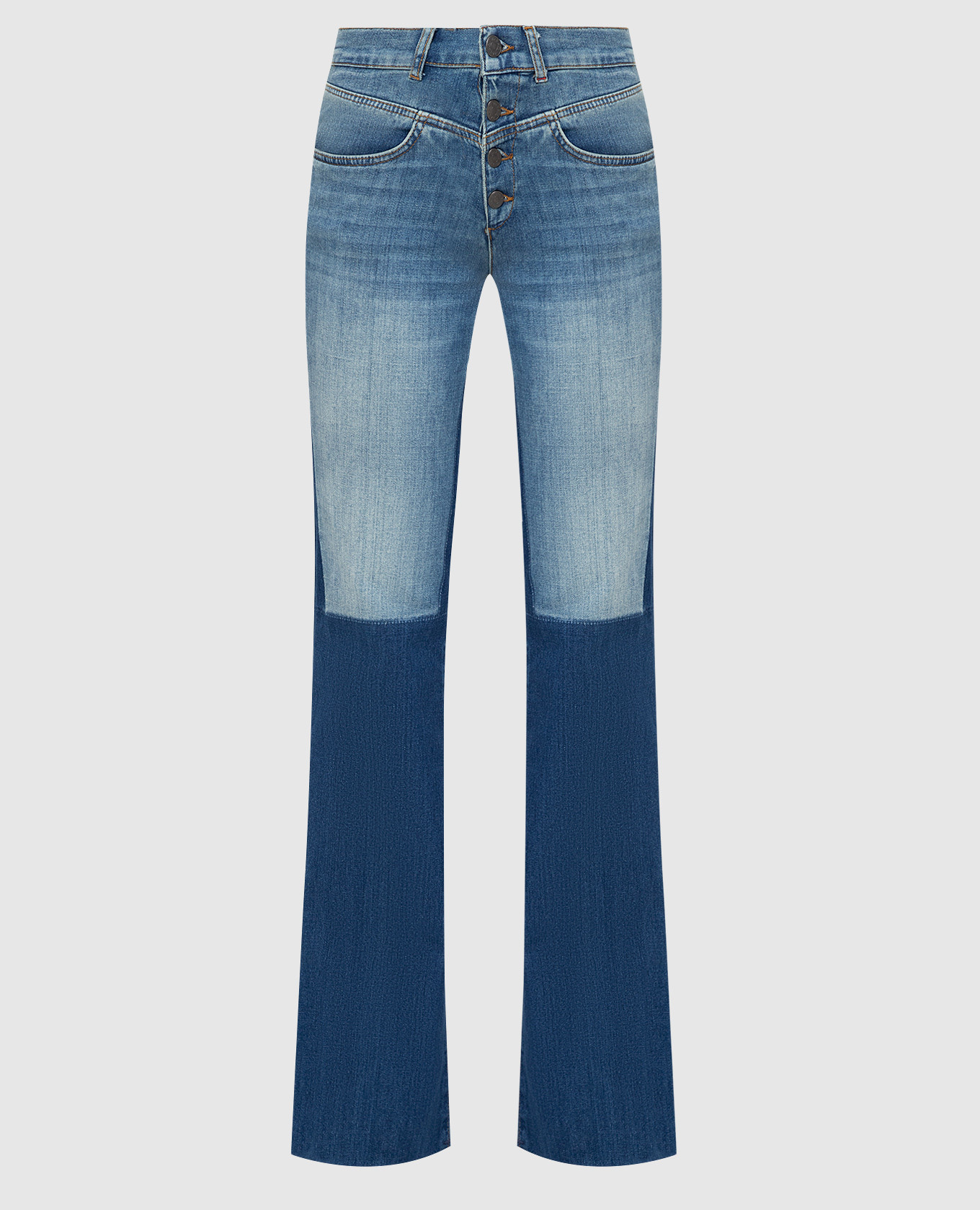 

Джинсы bootcut с эффектом Color Block Max & Co, Голубой, Джинсы