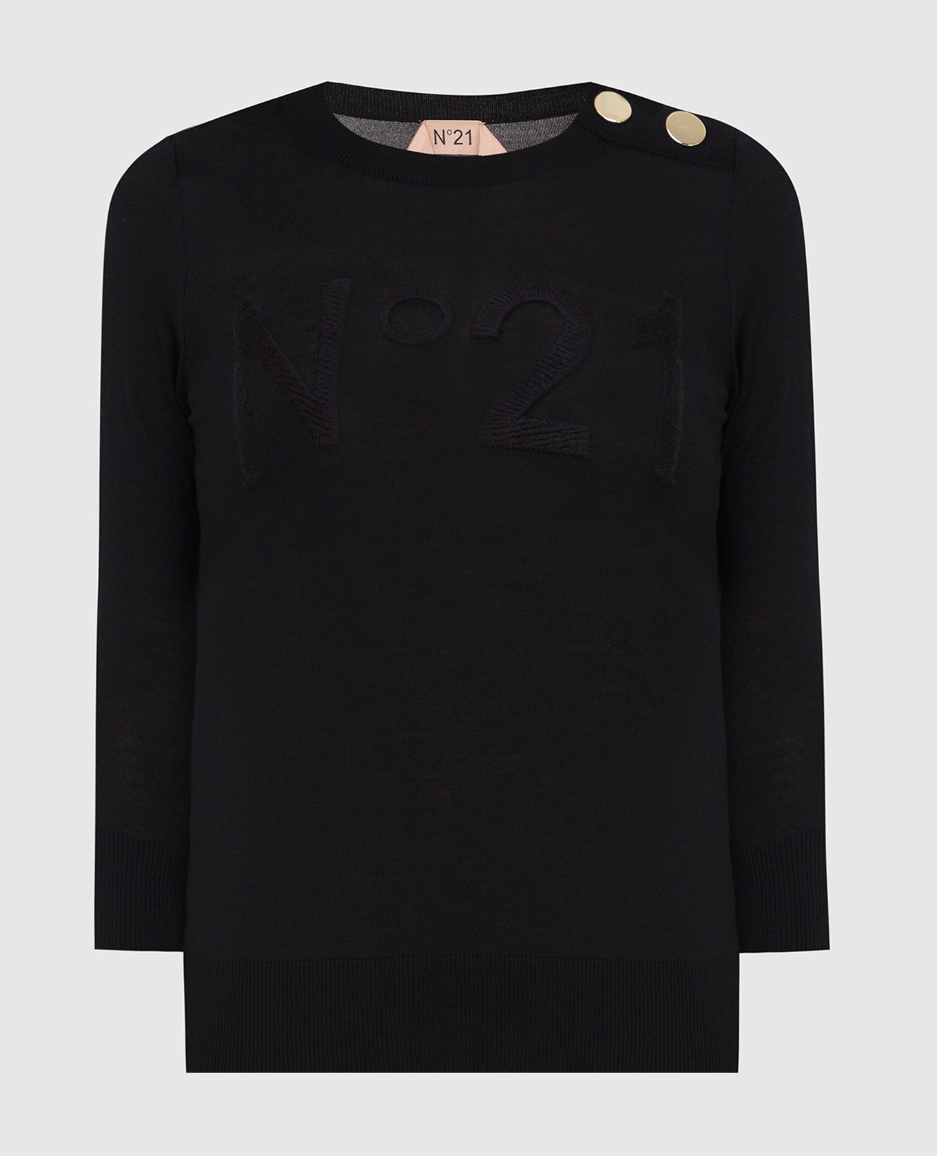 

Черный джемпер из шерсти N21, Свитера