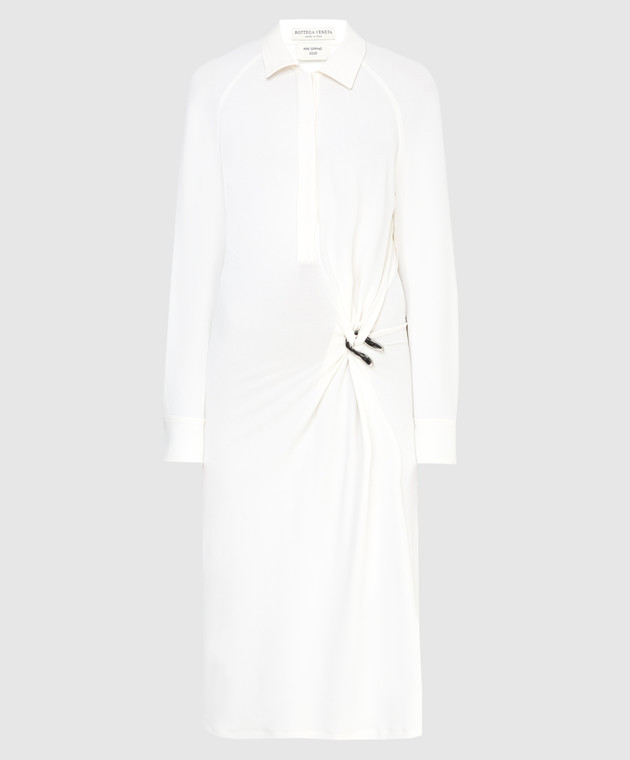 Bottega Veneta Белое платье 609304VKIJ0