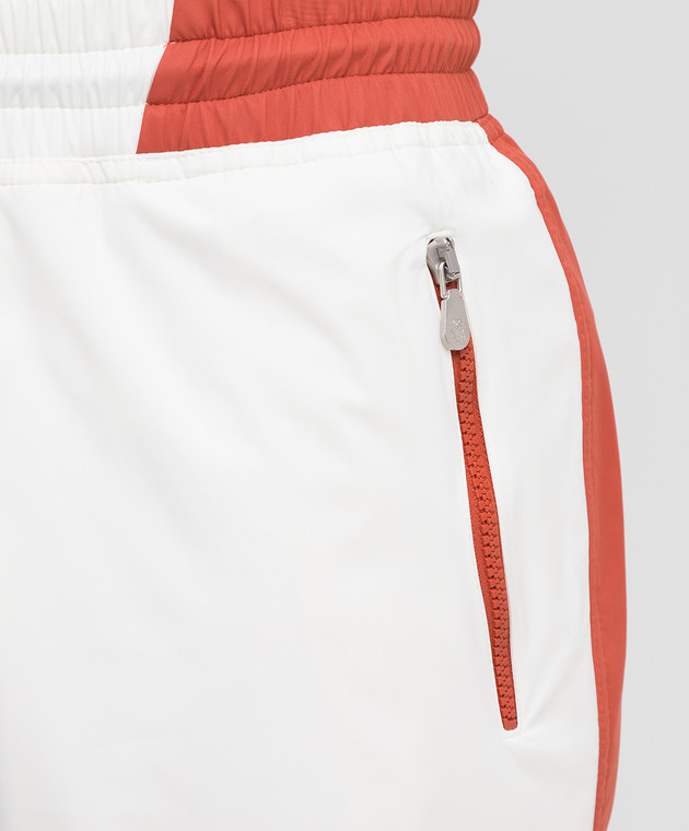 Brunello Cucinelli Светло-бежевые спортивные брюки MM45A7312G изображение 5