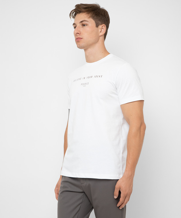 Peserico Біла футболка з принтом R55000J0Q700069 зображення 3