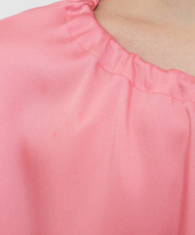 Yves Salomon Розовая блуза 9EYH00563TWUW изображение 5