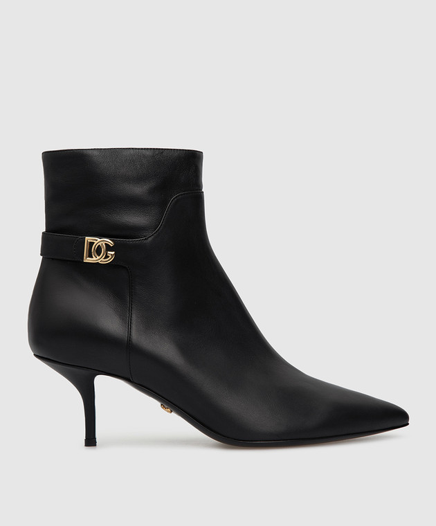 Dolce&Gabbana Черные кожаные ботильоны CT0700AW695