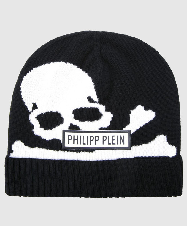 Philipp Plein Детская черная шапка BAC0008