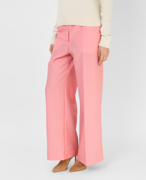 Lanvin Розовые брюки из шерсти и мохера RWTR00594794