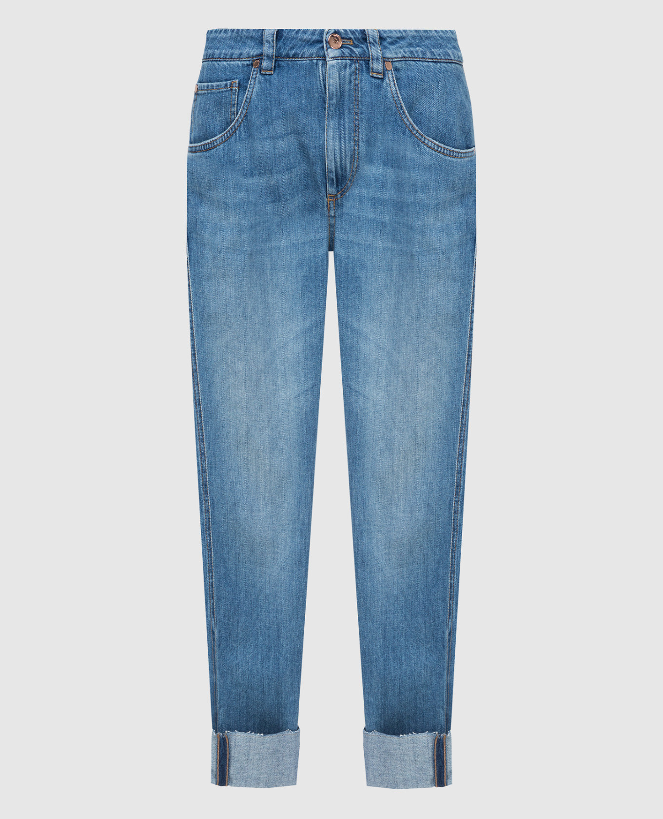 

Синие джинсы с карманами Brunello Cucinelli, Синий, Джинсы