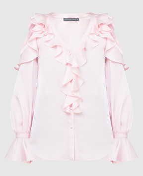 Alexander McQueen Розовая блуза из шелка 570382QMB50