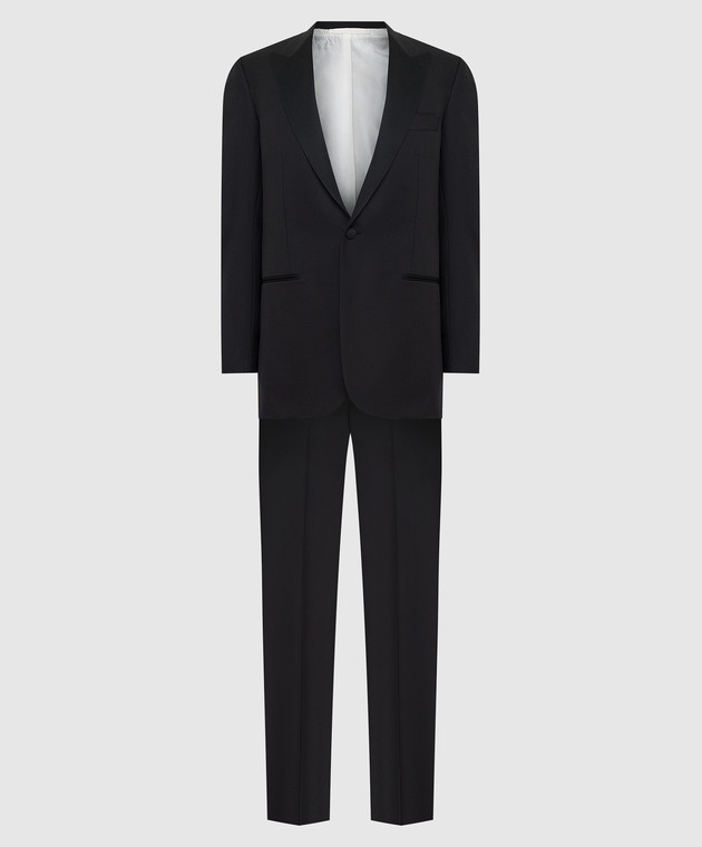 Stefano Ricci Черный костюм из шерсти M6SF431260HB0008