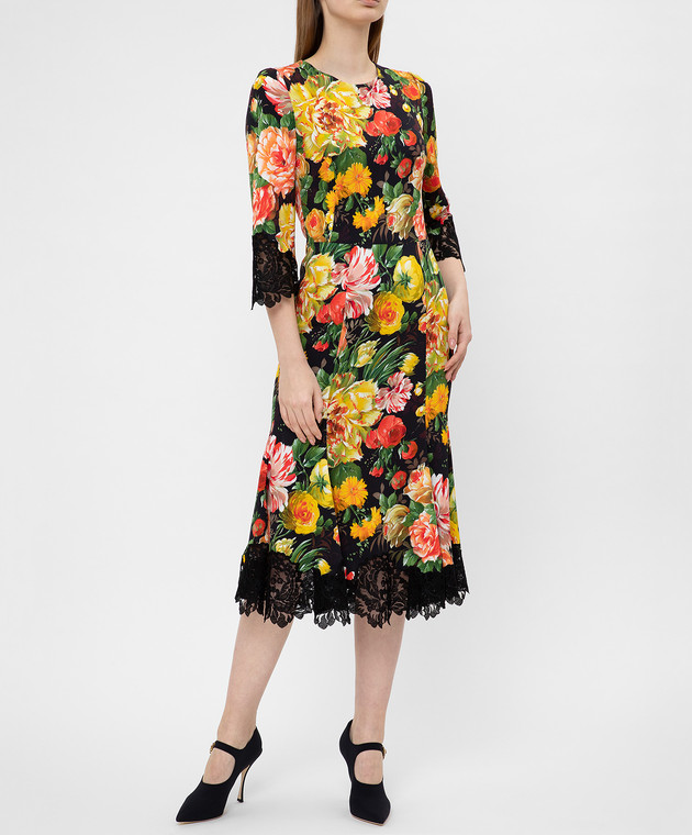 Dolce&Gabbana Сукня з мереживом F6D2RTFSRJ9 зображення 2
