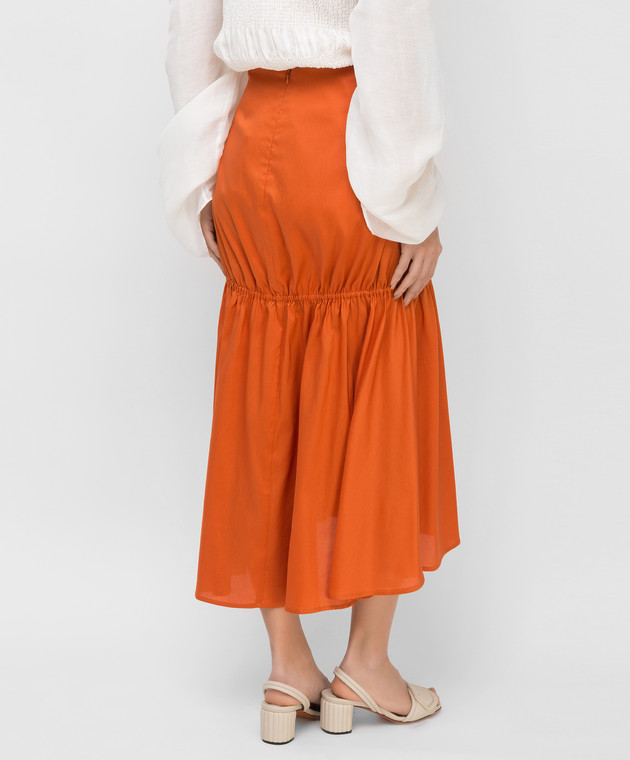 Toteme Оранжевая юбка ANZIO202301711 изображение 4