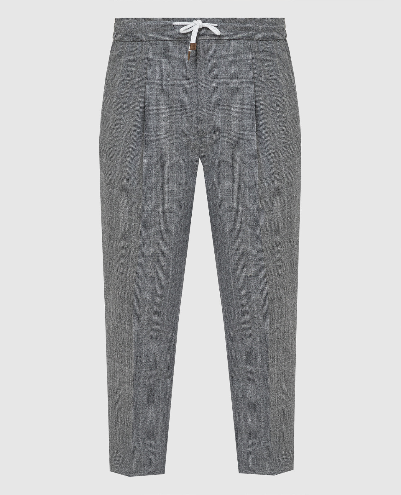 

Серые брюки из шерсти Brunello Cucinelli, Серый, Повседневные брюки casual
