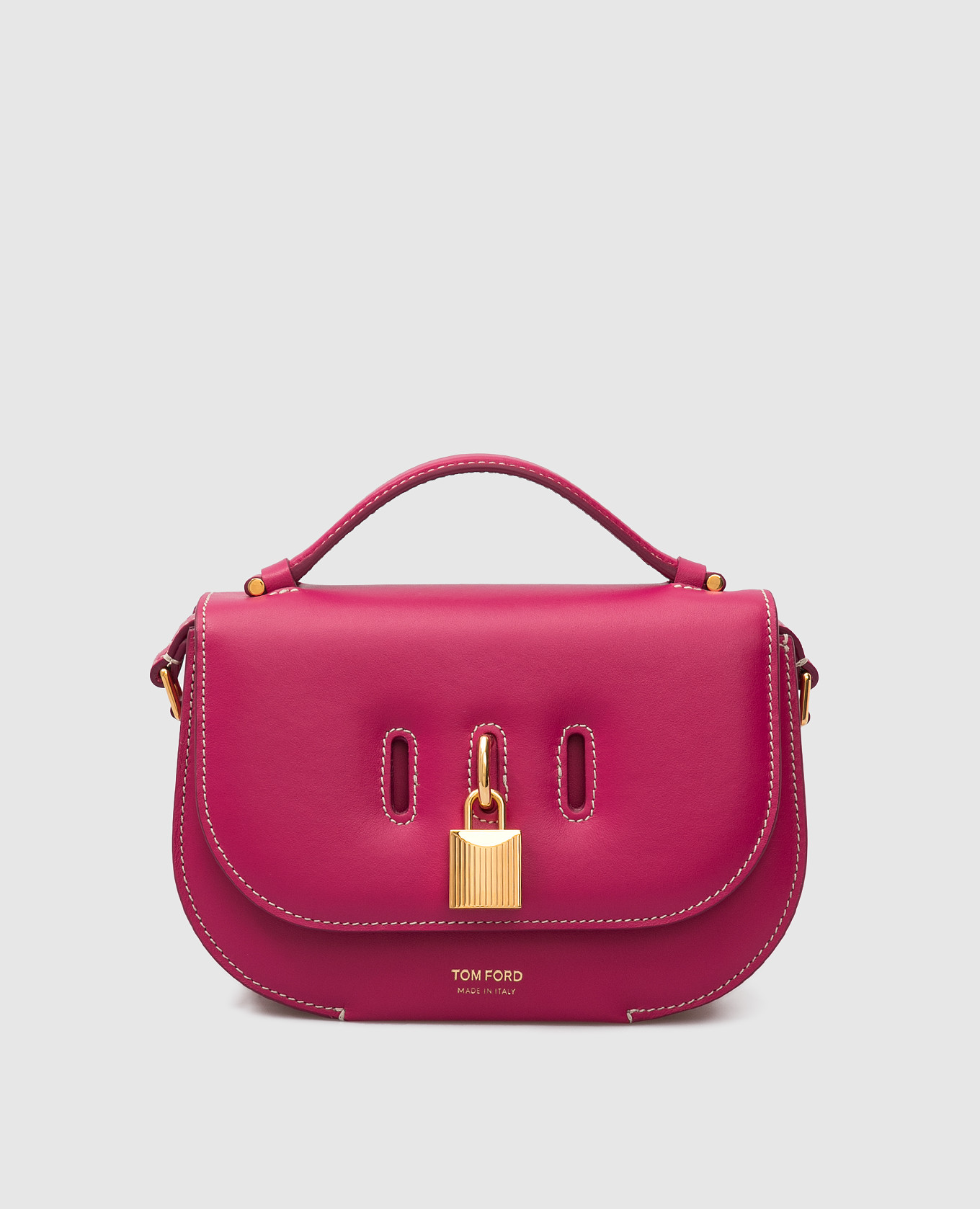 

Кожаная сумка-кроссбоди с подвеской, Розовый, Сумки через плечо