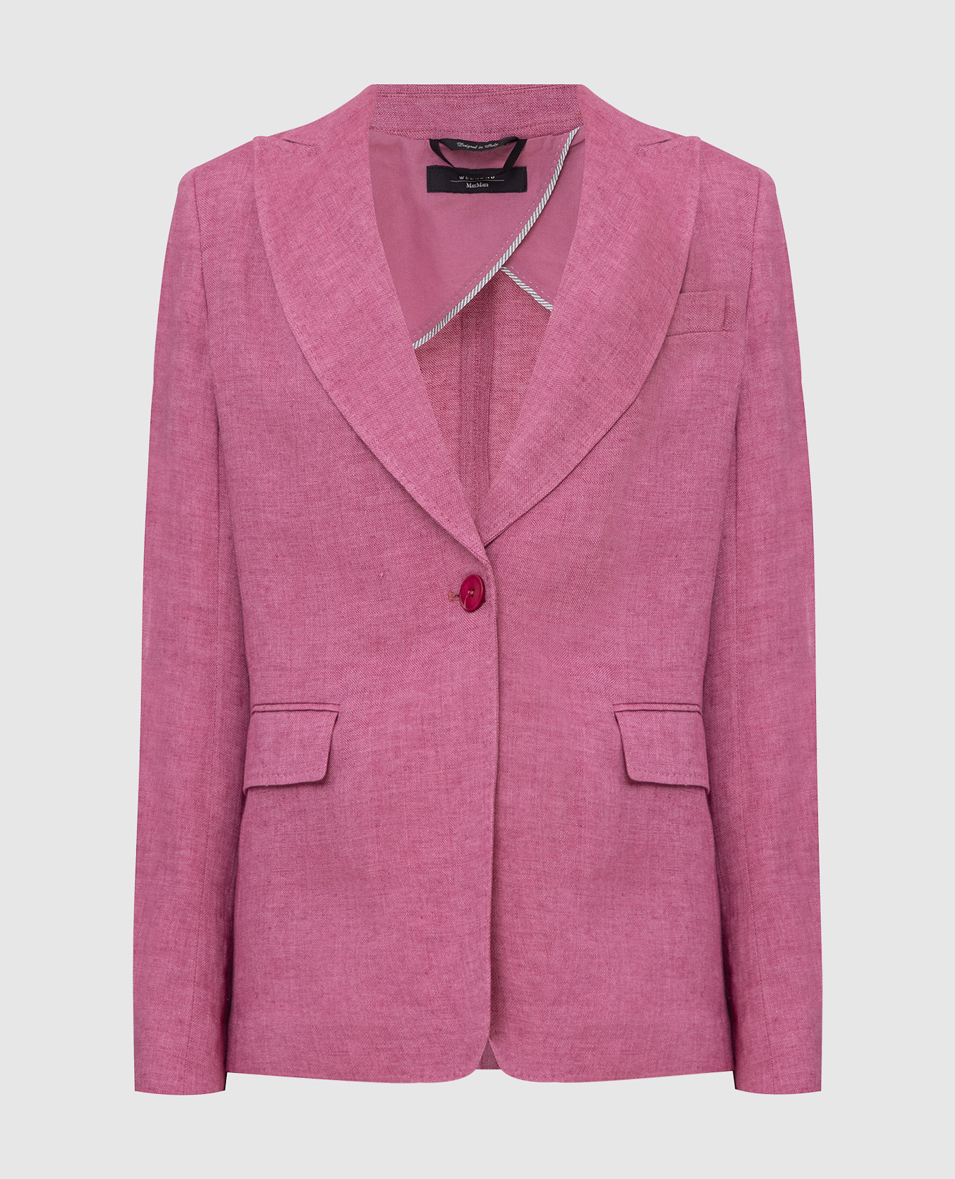 

Льняной жакет Max Mara Weekend, Розовый, Жакеты