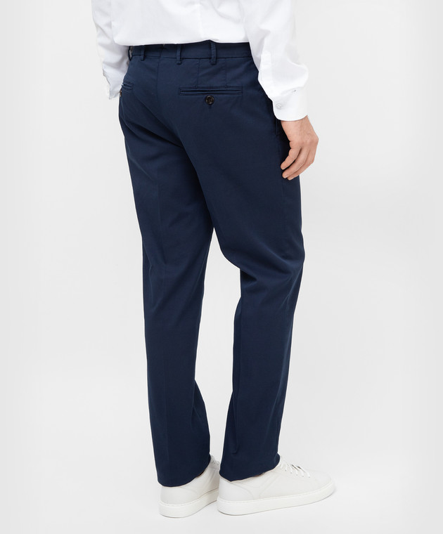 Brunello Cucinelli Темно-синие брюки M289LI1770 изображение 4