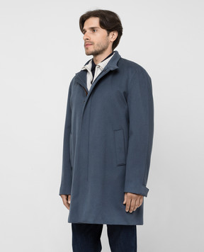 Loro Piana Серое пальто из кашемира FAL6974