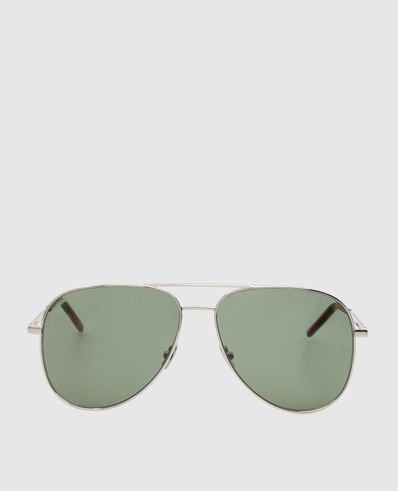 Зеленые солнцезащитные очки-авиаторы