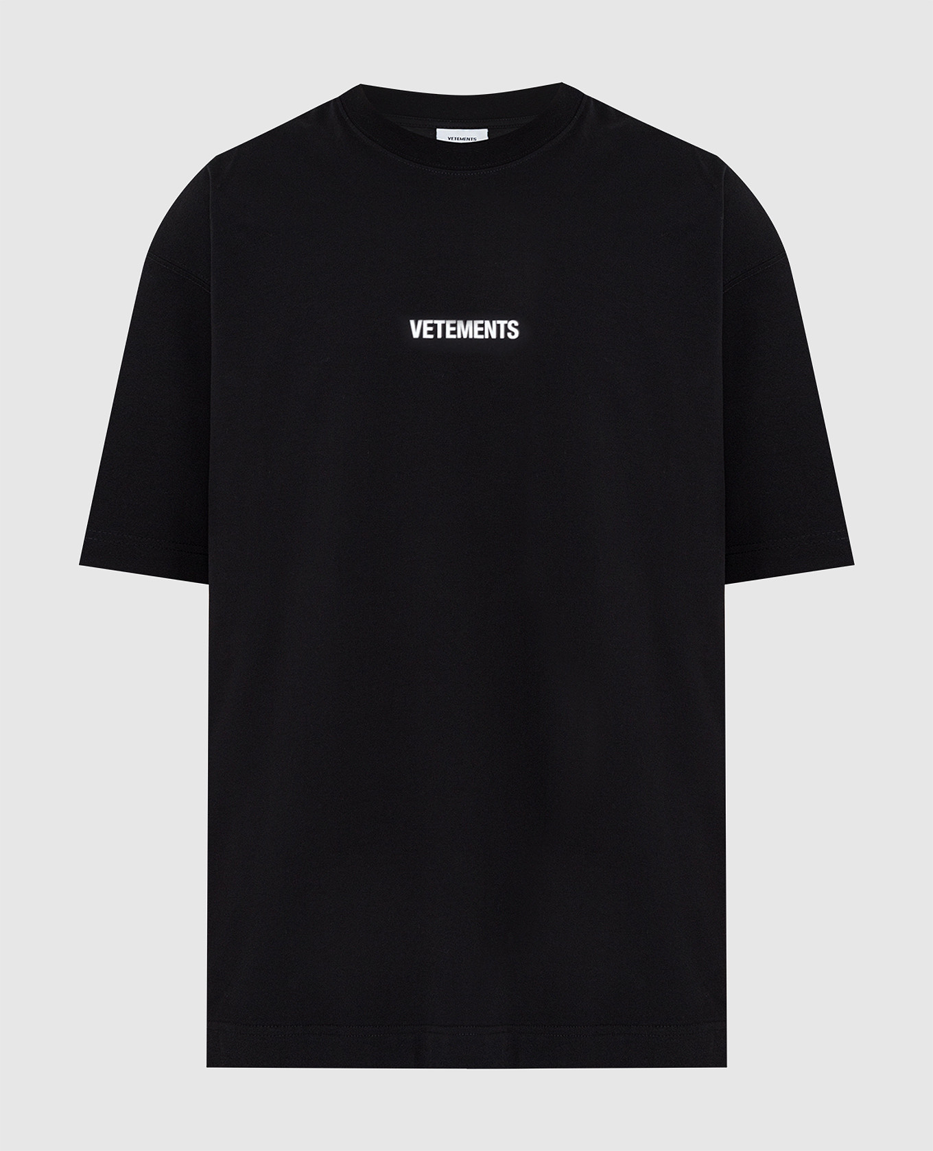 Vetements Черная футболка с логотипом UE52TR120Bm