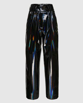 Balmain Черные лаковые брюки PF05334