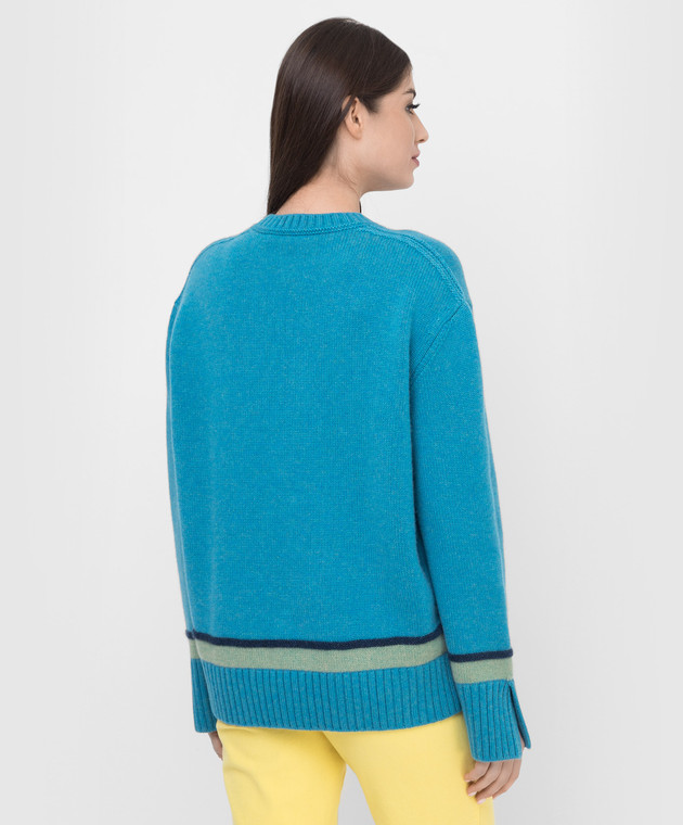 Loro Piana Синий свитер Sete из кашемира FAL5221 изображение 4