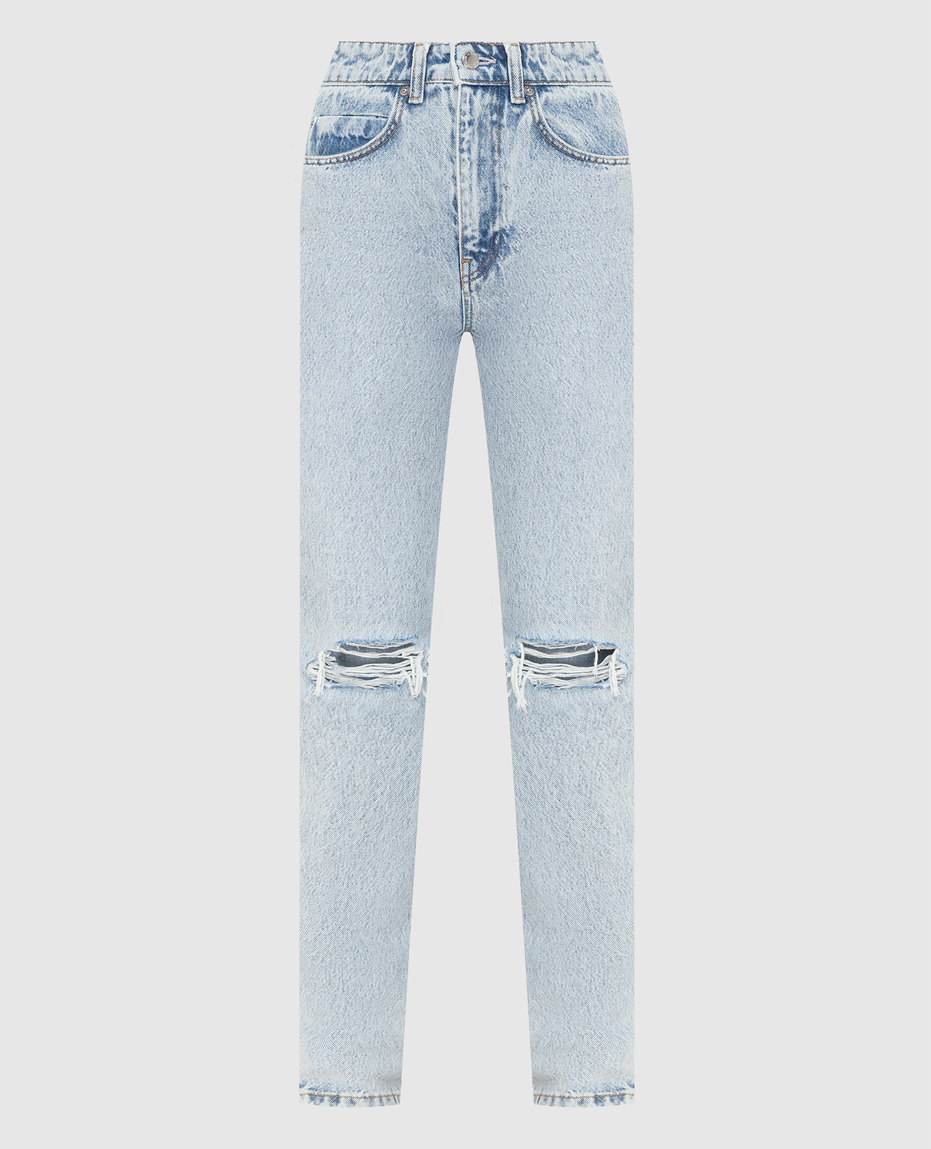 

Джинсы с прорехами Alexander Wang, Голубой, Джинсы
