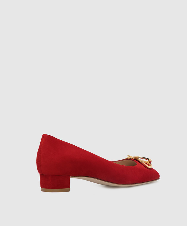 Stuart Weitzman Красные замшевые туфли S6441 изображение 4