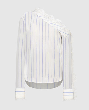 Ermanno Scervino Біла блуза з шовку D342K313NTY