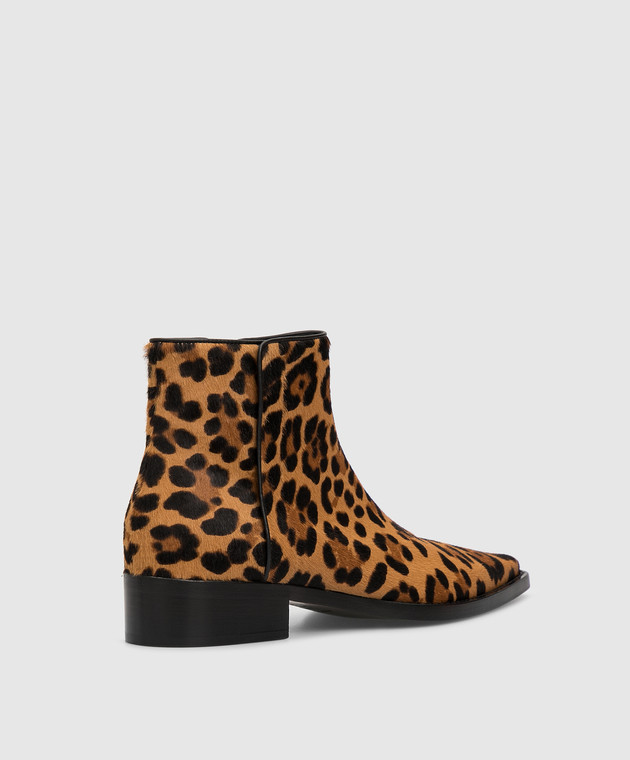 Dolce&Gabbana Коричневые ботинки из шерсти пони CT0583AI533 изображение 4