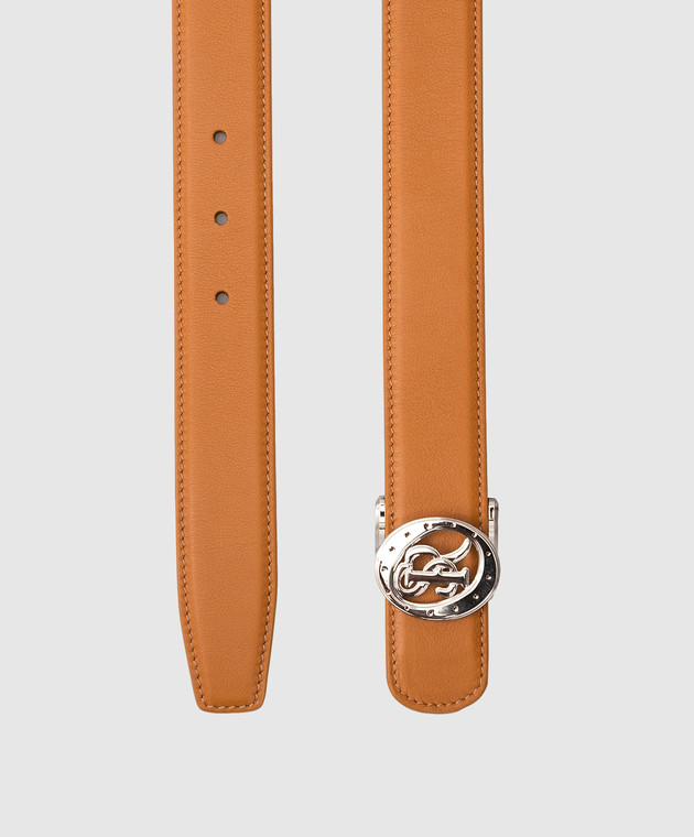 Stefano Ricci Детский оранжевый кожаный ремень Y301VHC503P изображение 2